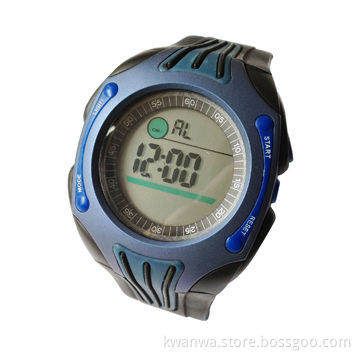 Digital Watch with Large LCD Display
